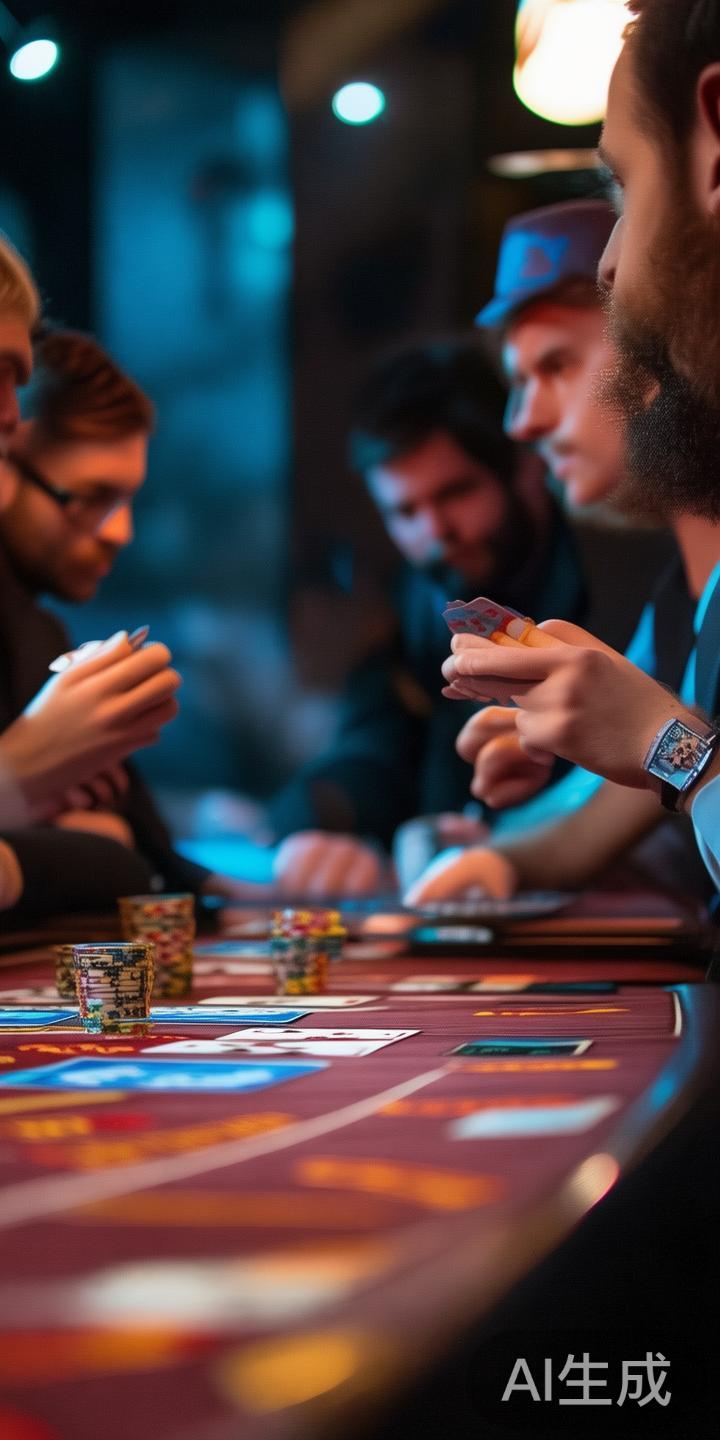 以炸金花为例，玩家每轮会发到三张牌，利用手中牌的强